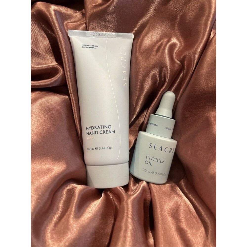SEACRET Gift Set Cuticle Oil, Hand Cream Minerals from the Dead Sea 3.4 oz